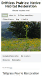 Mobile Screenshot of driftlessprairies.org